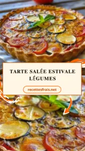 Tarte salée estivale légumes