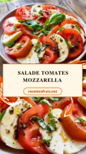 Tomates mozzarella salade