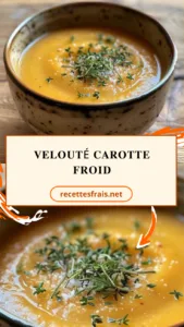 Velouté carotte froid
