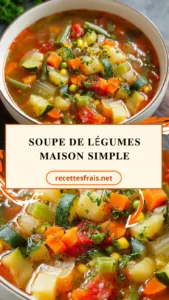 soupe de légumes maison simple